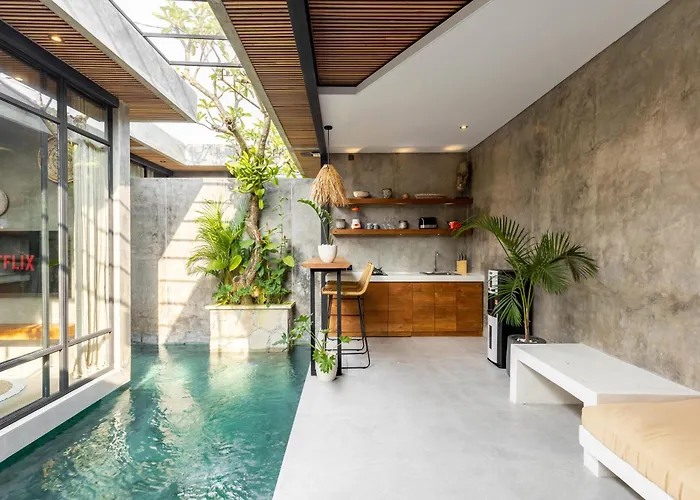 10 Mins To - Brand New 1 Bd W/pool + Netflix Villa Canggu